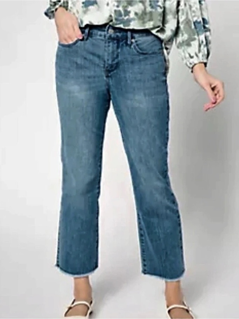 BNWOT - NYDJ Marilyn Straight Leg Jeans Blue Waist Size - 14W